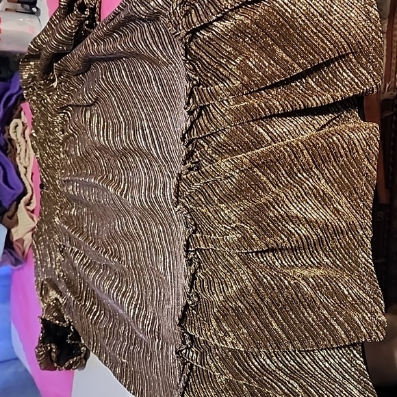 WONDER NATION  GIRLS METALLIC BABYDOLL DRESS 👗 - Picture 8 of 9